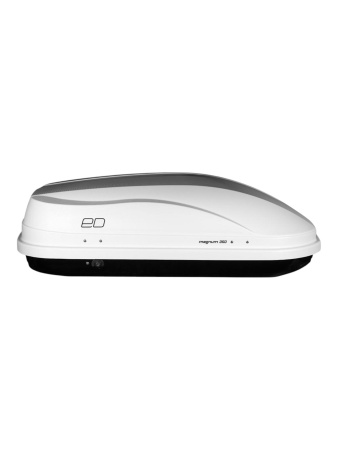 Автобокс ED Магнум 350л, белый глянец, 140х90х42, быстросъем, чехол в комплекте, арт:ED5-043B